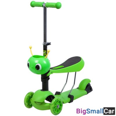 Детский самокат-кикборд 120S.DISCOKIDS.GN7 NOVATRACK - купить Елшанке