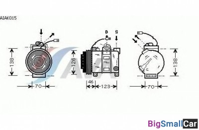Компрессор кондиционера AVA quality cooling aiak01 - купить Елшанке