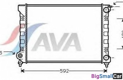 Радиатор охлаждения AVA quality cooling VWA2045 52 - купить Елшанке