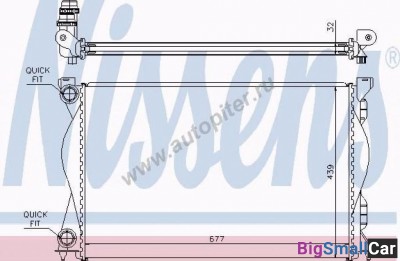 Радиатор охлаждения nissens 60235A - купить Елшанке