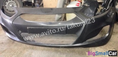 Бампер передний хендай солярис 10-14 - купить Елшанке