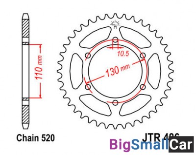 Звезда ведомая JT JTR486.44 - купить Елшанке