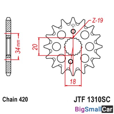 Звезда ведущая JT JTF1310.15 - купить Елшанке