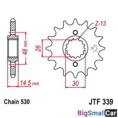 Звезда ведущая JT JTF339.15 - купить Елшанке