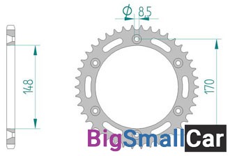 Звезда ведомая AFAM 14501-42 (JTR828.42) - купить Елшанке