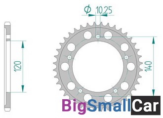 Звезда ведомая AFAM 15605-42 аллюминий (JTR1793.42) - купить Елшанке
