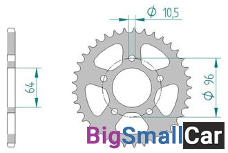 Звезда ведомая AFAM 10301-37 (JTR254.37) - купить Елшанке