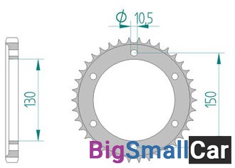 Звезда ведомая AFAM 12802-38 (JTR866.38) - купить Елшанке