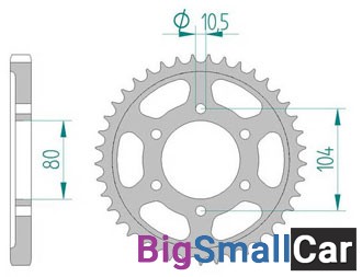 Звезда ведомая AFAM 16604-41 (JTR488.41) - купить Елшанке