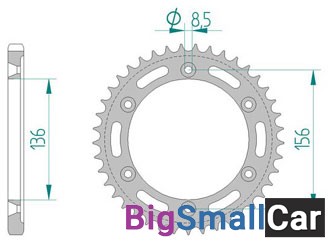 Звезда ведомая AFAM 14506-41 (JTR1791.41) - купить Елшанке