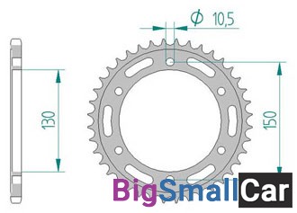 Звезда ведомая AFAM 10501-46 (JTR245/3.46) - купить Елшанке