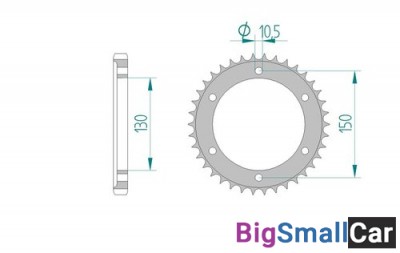 Звезда ведомая AFAM 12802-46 (JTR866.46) - купить Елшанке