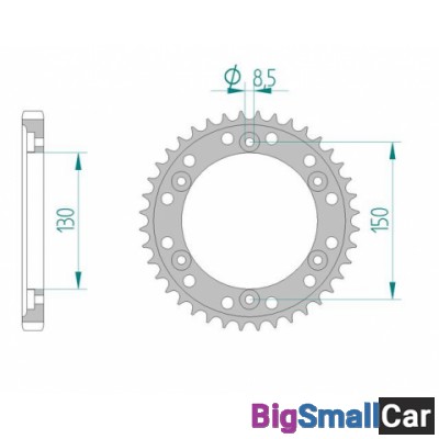 Звезда ведомая AFAM 10404-40 (JTR298.40) - купить Елшанке