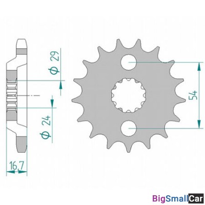 Звезда ведущая AFAM 22900-17 (JTF423,17) - купить Елшанке