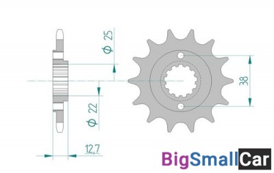Звезда ведущая AFAM 24505-15 (JTF511.15) - купить Елшанке