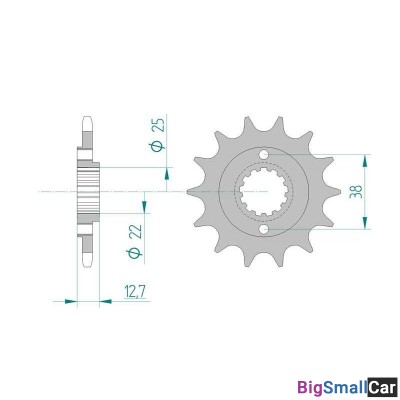 Звезда ведущая AFAM 24505-14 (JTF511.14) - купить Елшанке