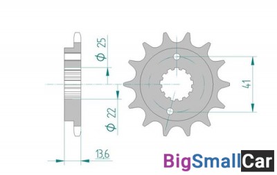 Звезда ведущая AFAM 20517-14 (JTF1307.14) - купить Елшанке
