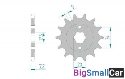 Звезда ведущая AFAM 20305-13 (JTF327.13) - купить Елшанке