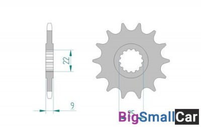 Звезда ведущая AFAM 94603-14 MV AGUSTA - купить Елшанке