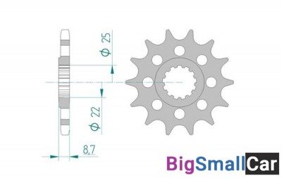 Звезда ведущая AFAM 28403-17 GSX-R1000  525 - купить Елшанке
