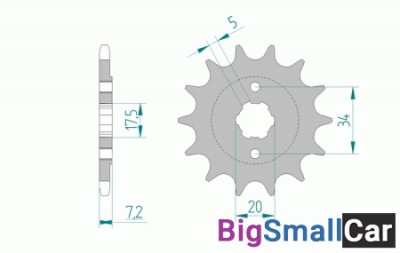 Звезда ведущая AFAM 20305-15 (JTF327.15) - купить Елшанке