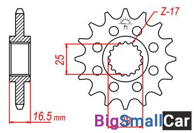 Звезда ведущая JT JTF1904.17 - купить Елшанке