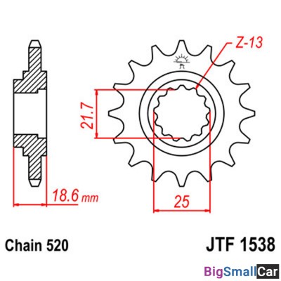 Звезда ведущая JT JTF1538.14 - купить Елшанке