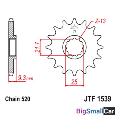 Звезда ведущая JT JTF1539.15 - купить Елшанке