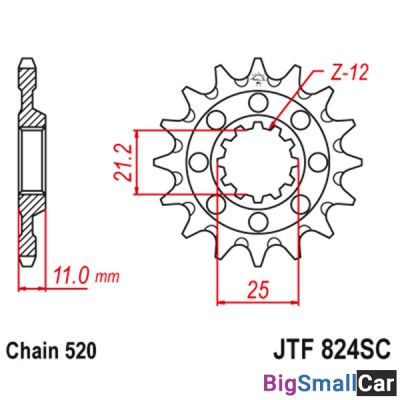 Звезда ведущая JT JTF824.14SC - купить Елшанке