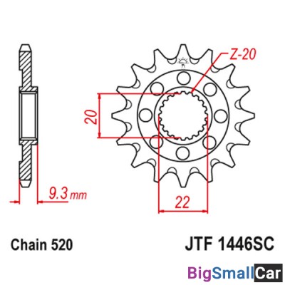 Звезда ведущая JT JTF1446.14SC - купить Елшанке