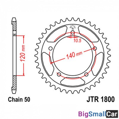 Звезда ведомая JT JTR1800.46 - купить Елшанке