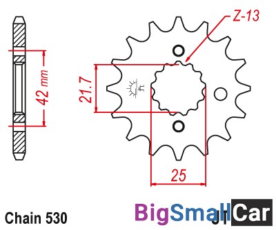 Звезда ведущая JT JTF513.15RB - купить Елшанке