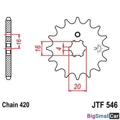 Звезда ведущая JT JTF546.14 - купить Елшанке
