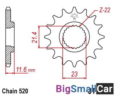 Звезда ведущая JT JTF583.15 - купить Елшанке