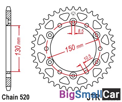 Звезда ведомая JT JTR245/3.42 - купить Елшанке