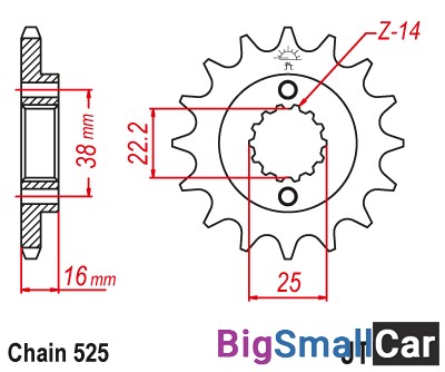 Звезда ведущая JT JTF740.15 - купить Елшанке