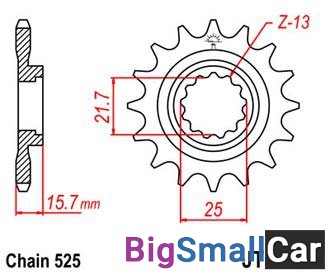 Звезда ведущая JT JTF1535.15RB - купить Елшанке