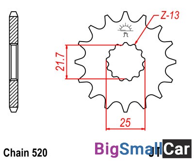 Звезда ведущая JT JTF565.15RB - купить Елшанке