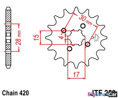 Звезда ведущая JT JTF253.14 - купить Елшанке