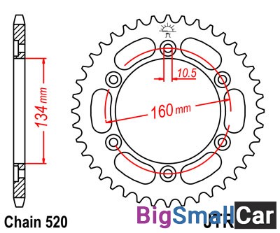 Звезда ведомая JT JTR1308.45 - купить Елшанке