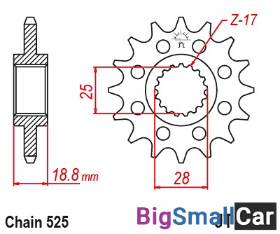 Звезда ведущая JT JTF405.20 - купить Елшанке