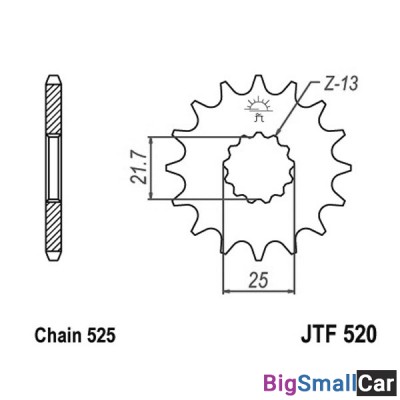 Звезда ведущая JT JTF520.14RB - купить Елшанке