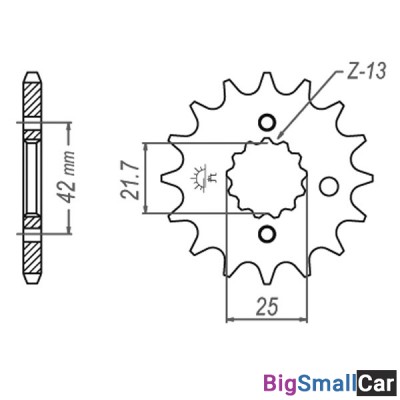 Звезда ведущая JT JTF513.16RB - купить Елшанке