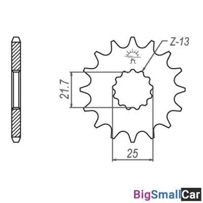 Звезда ведущая JT JTF520.17RB - купить Елшанке
