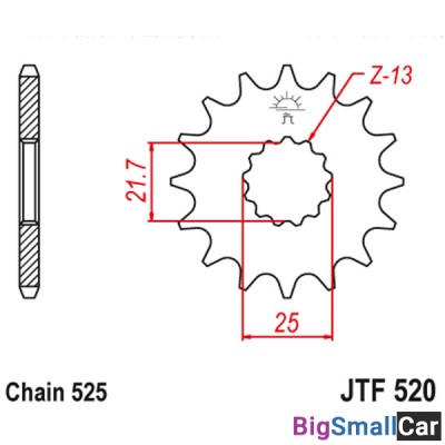 Звезда ведущая JT JTF520.16RB - купить Елшанке