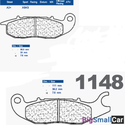 Тормозные колодки CL 1148XBK5 - купить Елшанке