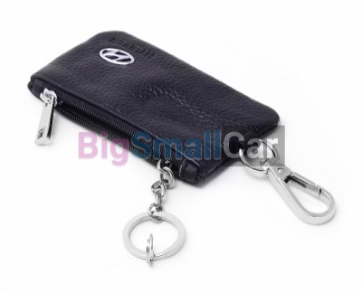 Чехол Для Ключей Hyundai Универсальный, Кожаный С Металическим Значком, Черный bgt1047 - купить Елшанке