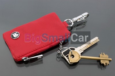 Чехол Для Ключей Skoda Универсальный, Кожаный С Металическим Значком, Красный bgt1076 - купить Елшанке