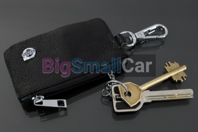 Чехол Для Ключей Volvo Универсальный, Кожаный С Металическим Значком, Черный bgt1088 - купить Елшанке